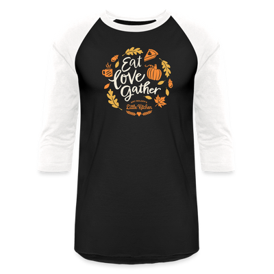 Amy's Orange Fall Eat, Love, Gather Baseball T-Shirt SPOD